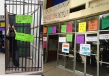 Estudiantes de UNAH-VS se encarcelan en repudio de  criminalización a sus compañeros en Tegucigalpa