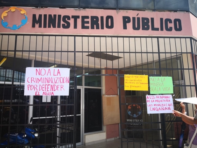 Fiscalía de Tocoa, Colón tiene sin resolver petición de los abogados para que se aplique nuevo Código Penal a los defensores de Guapinol