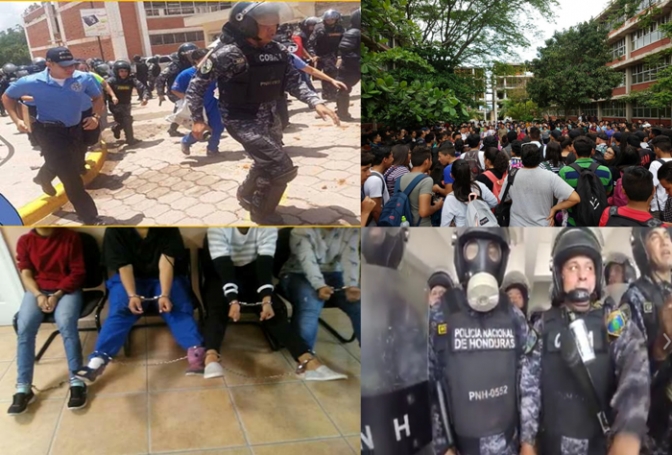 Semana de represión jurídica y administrativa contra estudiantes de la UNAH dejó evidenciada la ilegalidad