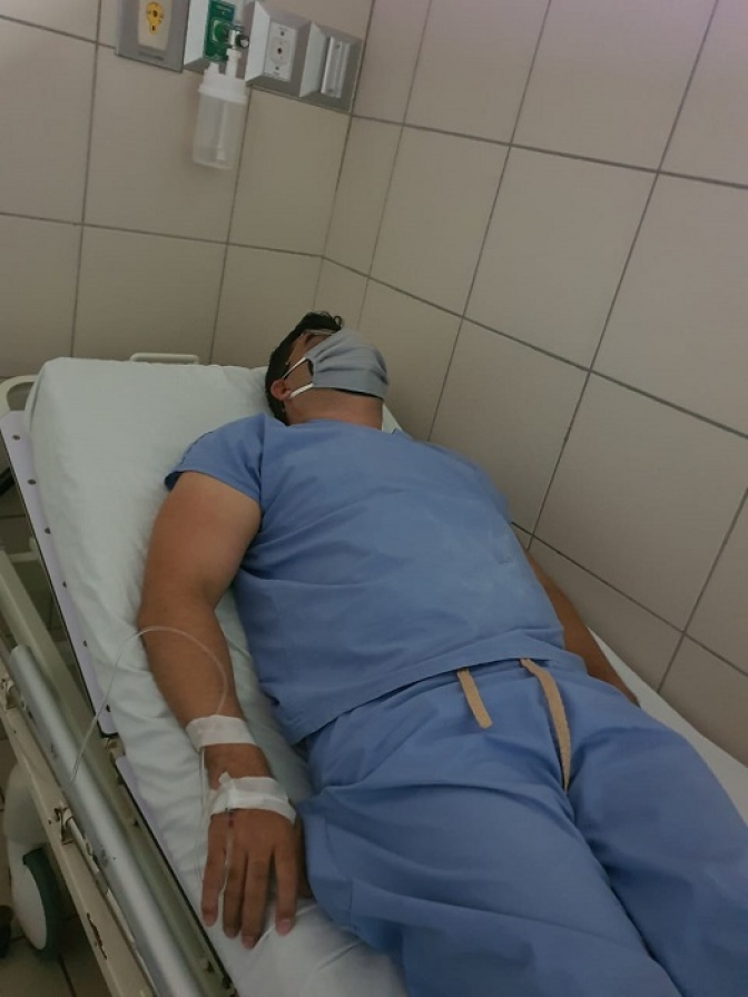 Interno en hospital por los abusos: Policía propina golpiza a doctor Eliud Girón dentro de la celda